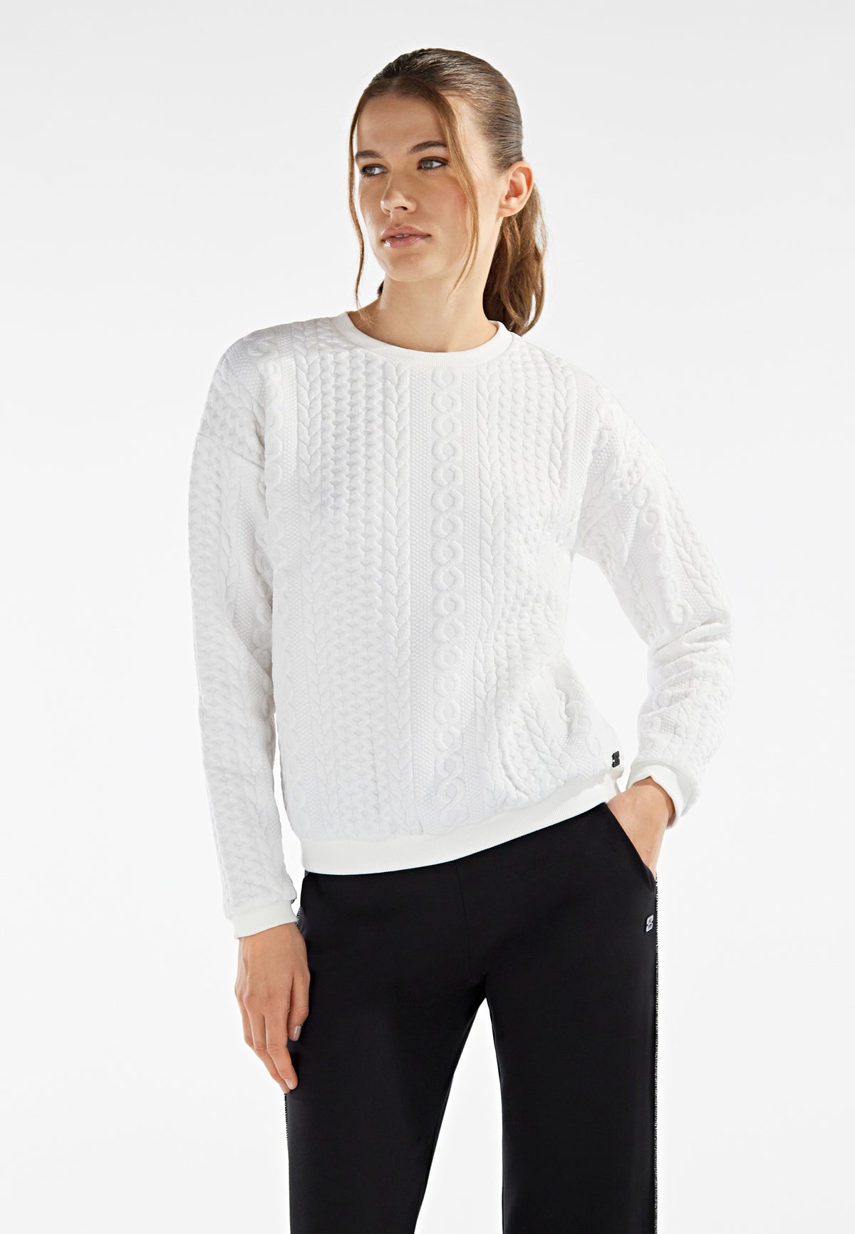 FREDDY Sweatshirt | Star White | F2WALS6W102-