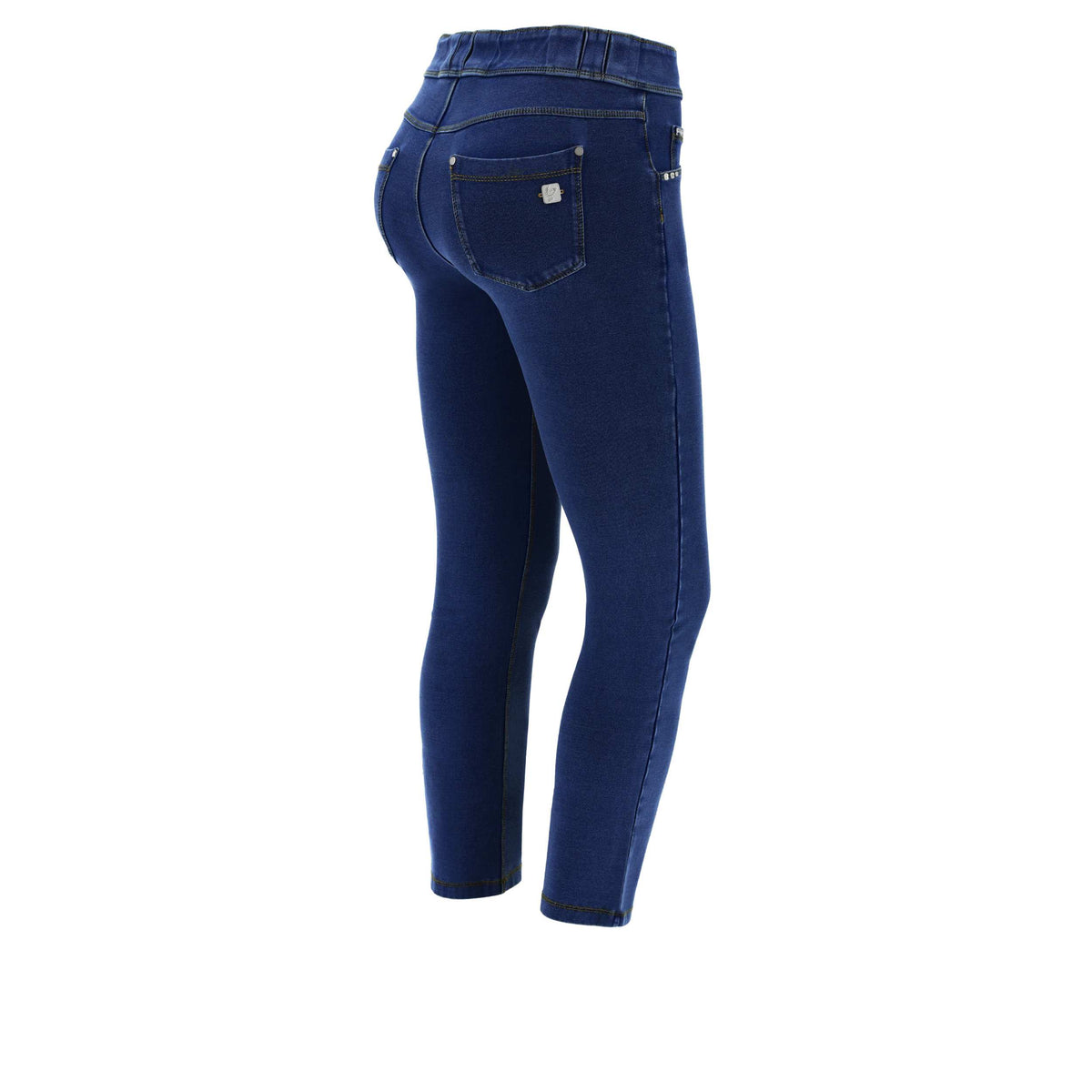 FREDDY N.O.W.® Pants 7/8 | Dark Jeans - Yellow Seams | NOW12MF101J0Y-