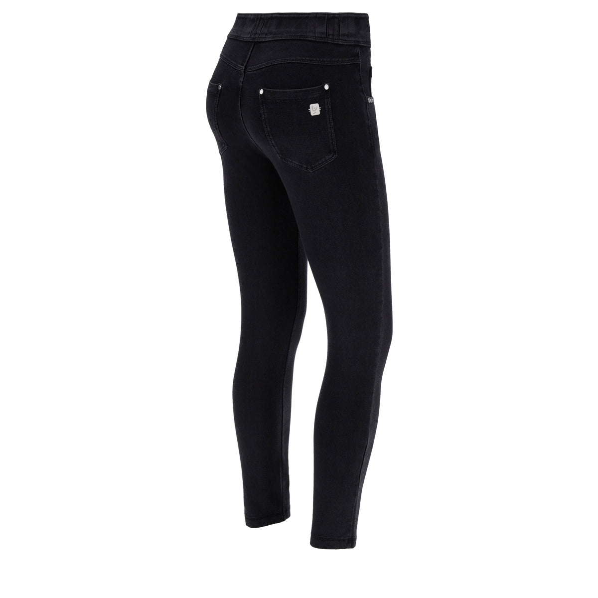 FREDDY N.O.W.® Pants 7/8 | Black Jeans-seams on tone | NOW4MC002J7N-