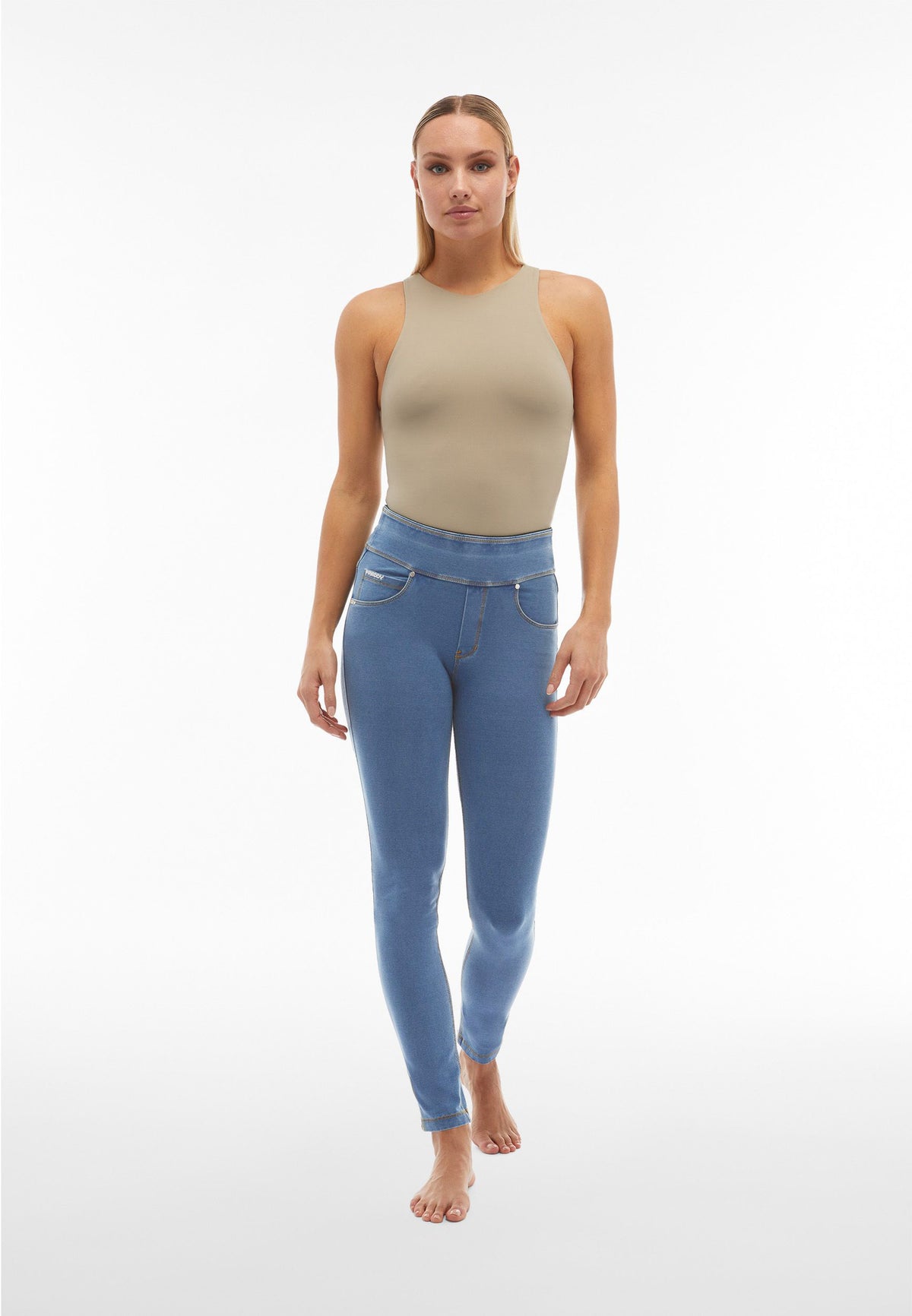 FREDDY N.O.W.® Pants | Light Blue Jeans - Light Blue Seams