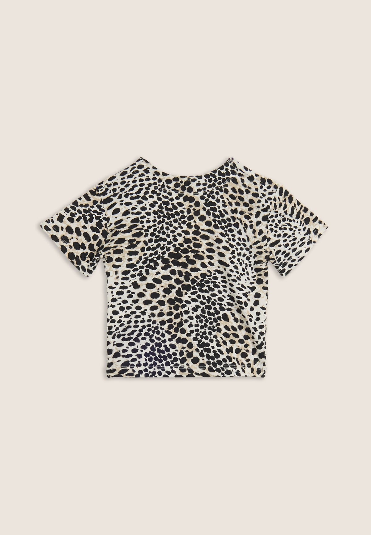 FREDDY Short Sleeve T-Shirt | Leopard Animalier On White | S25WMCT2CANI119-