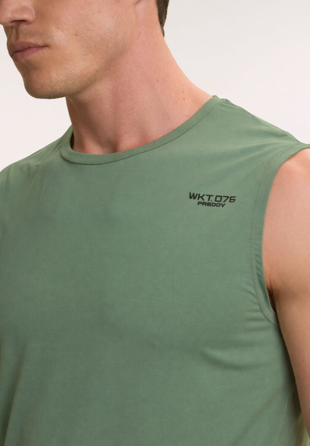 FREDDY MEN Sport Tanktop | Trasl.Hedge Green | S26MSPK1V102-