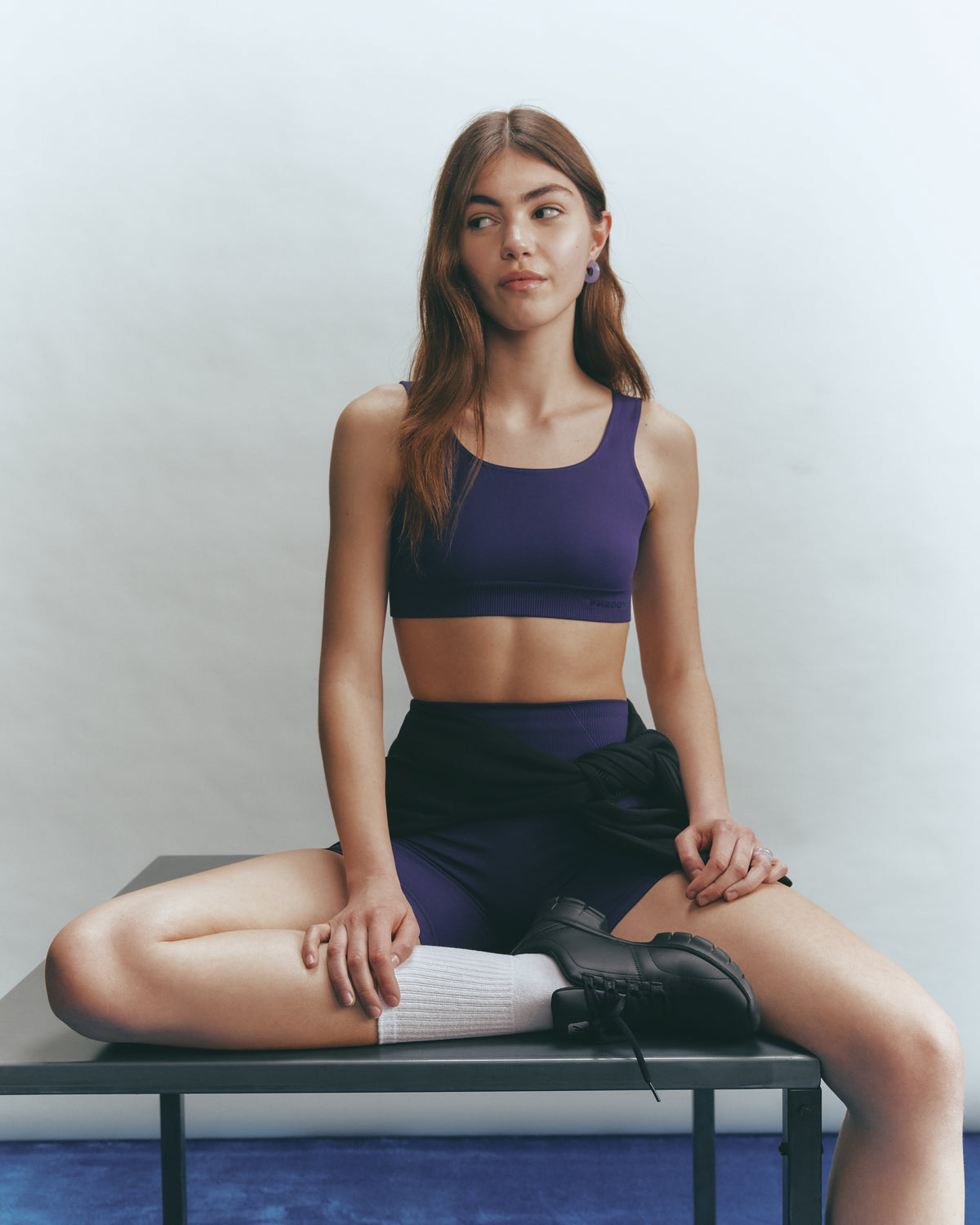FREDDY Seamless Sport Shorts | Purple Acai | S26WSMP2E59-