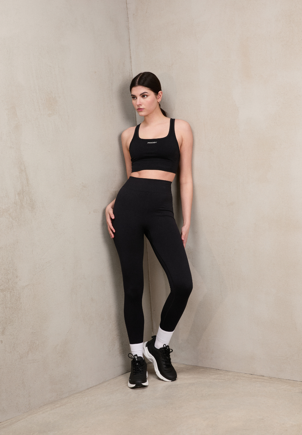 FREDDY Seamless Sport Leggings 7/8 | Black | S26WSMP1N-