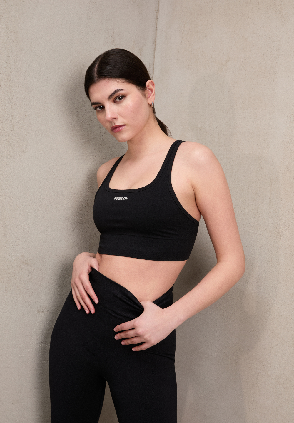 FREDDY Seamless Sport Leggings 7/8 | Black | S26WSMP1N-