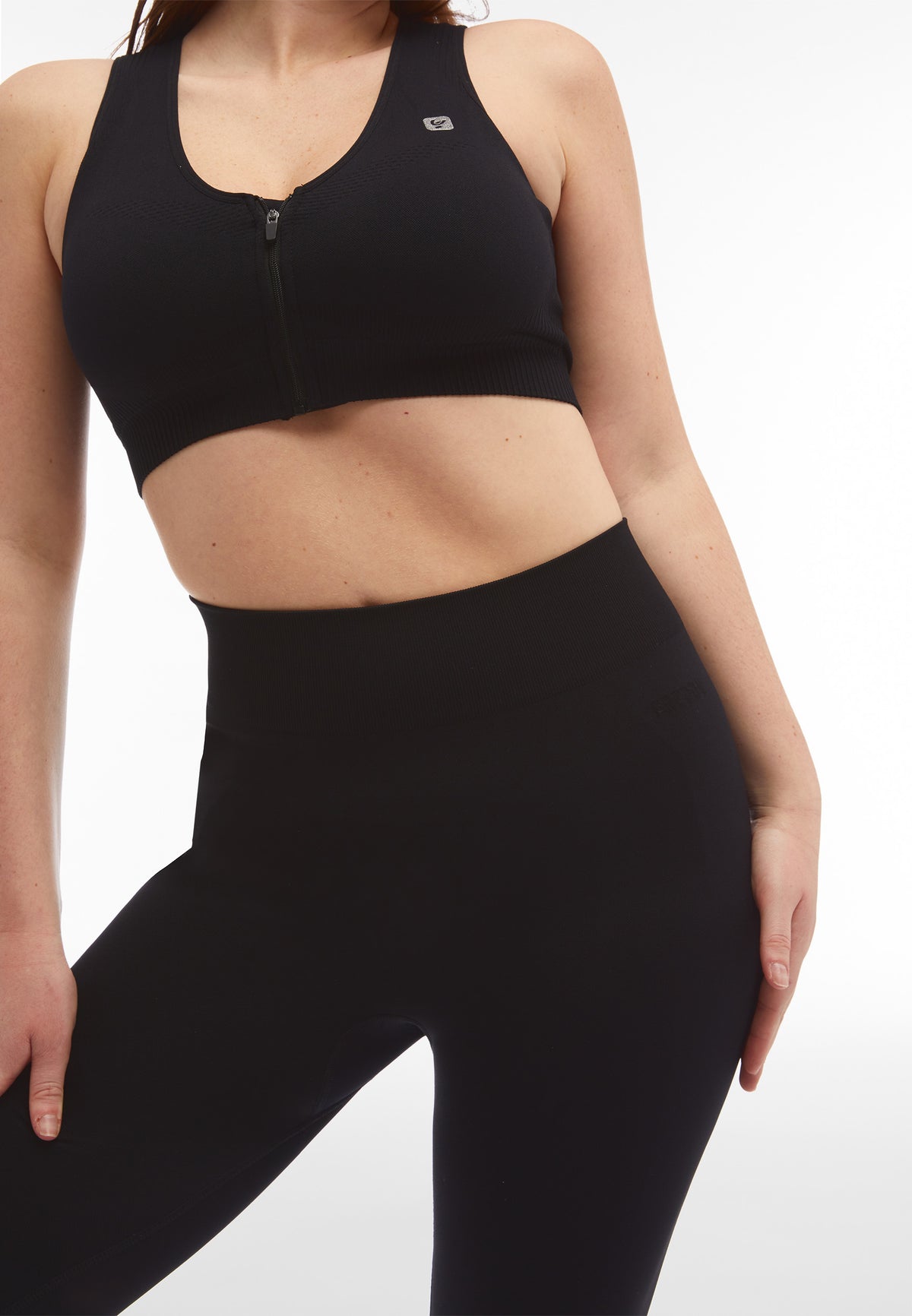 FREDDY Seamless Sport Leggings 7/8 | Black