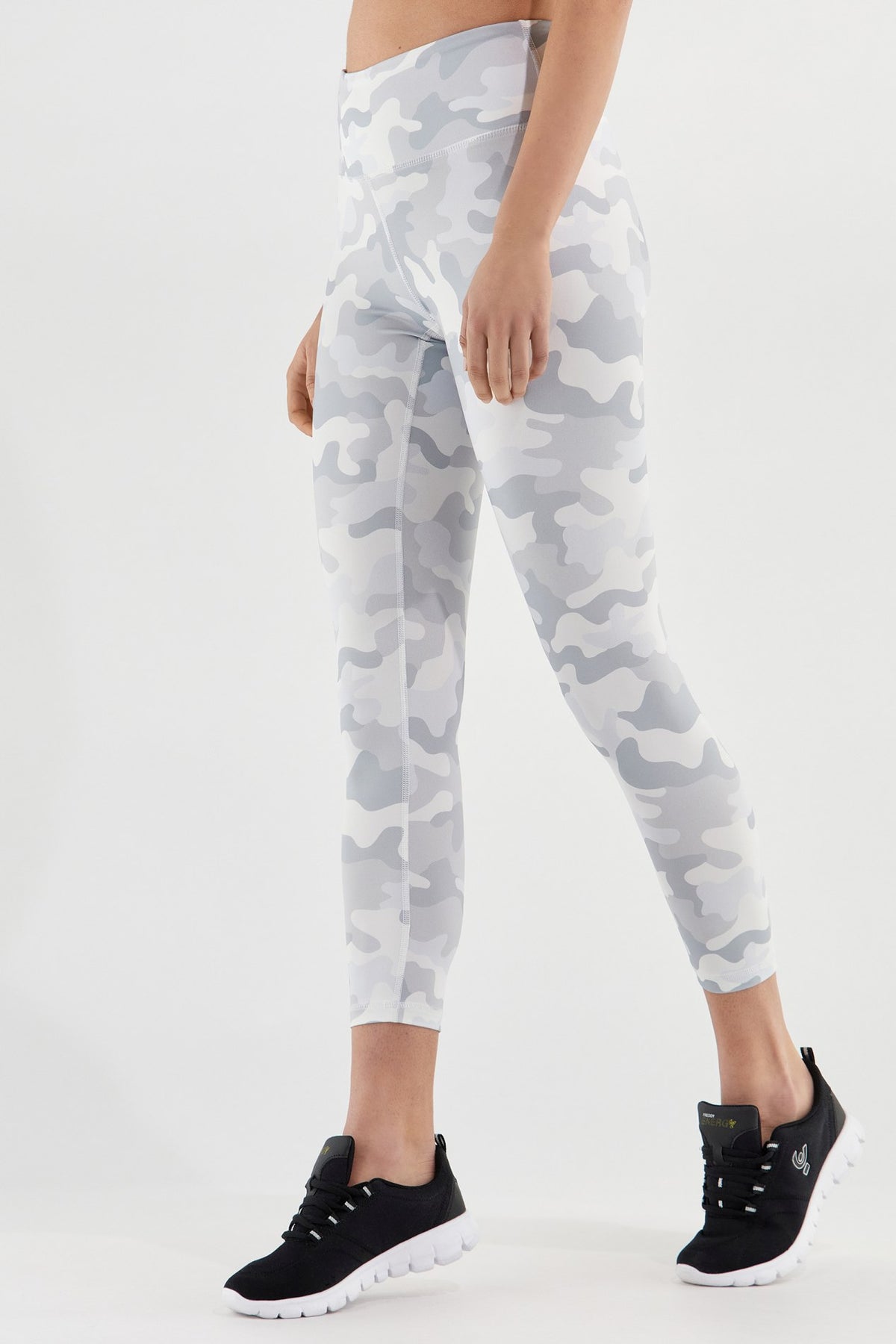 FREDDY Superfit Sport Leggings 7/8 | Gray Camouflage