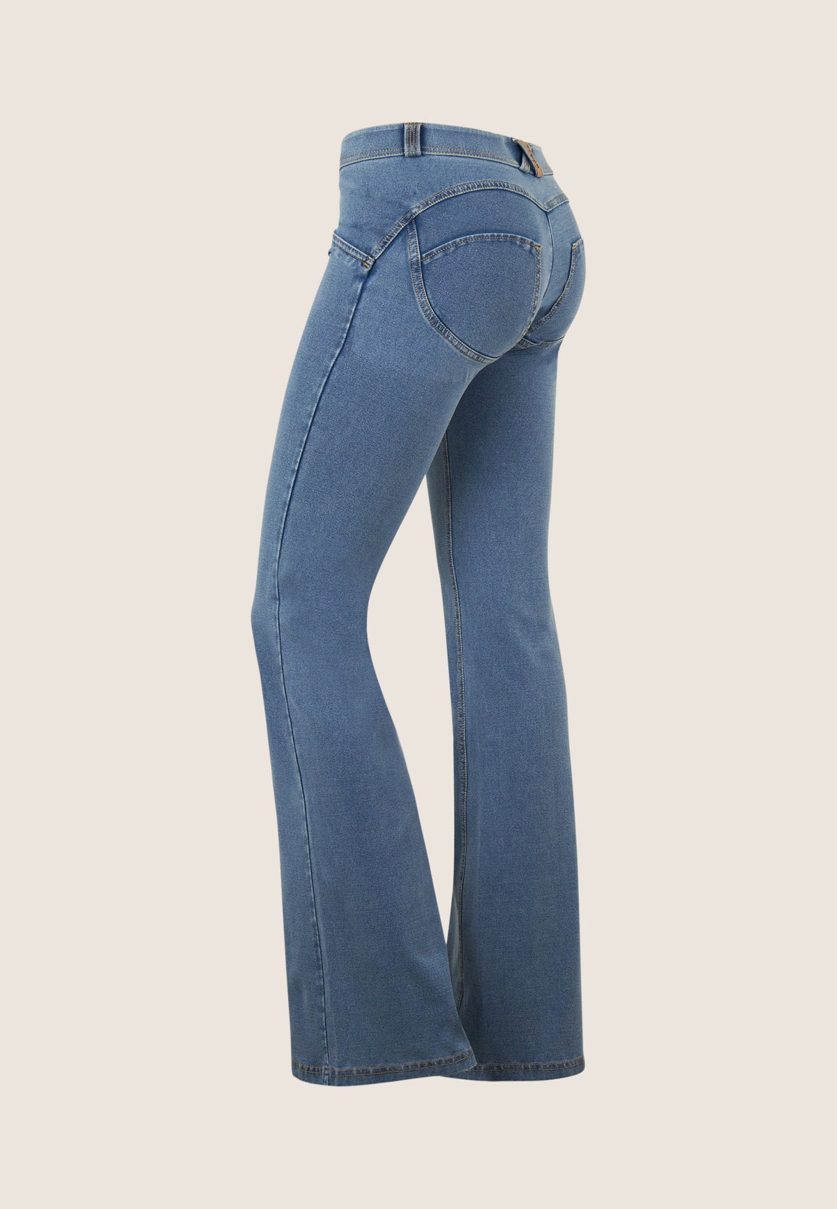 FREDDY WR.UP® Push-Up-Pants  | Denim Blu Medio-Yellow Seams | WRUP11LS446J108Y-