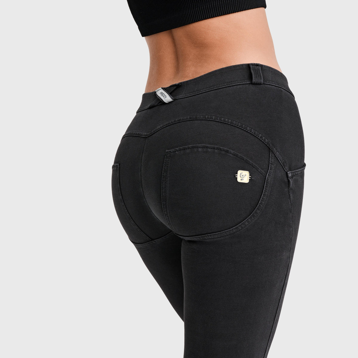 FREDDY WR.UP® Pantalon push-up | Jeans noir-seams sur ton | WRUP11RC002ORGJ7N-