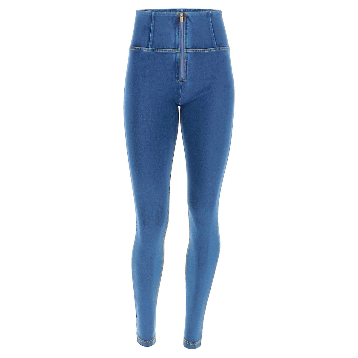 FREDDY WR.UP® Shaping Pants | Light Blue Jeans - Yellow Seams