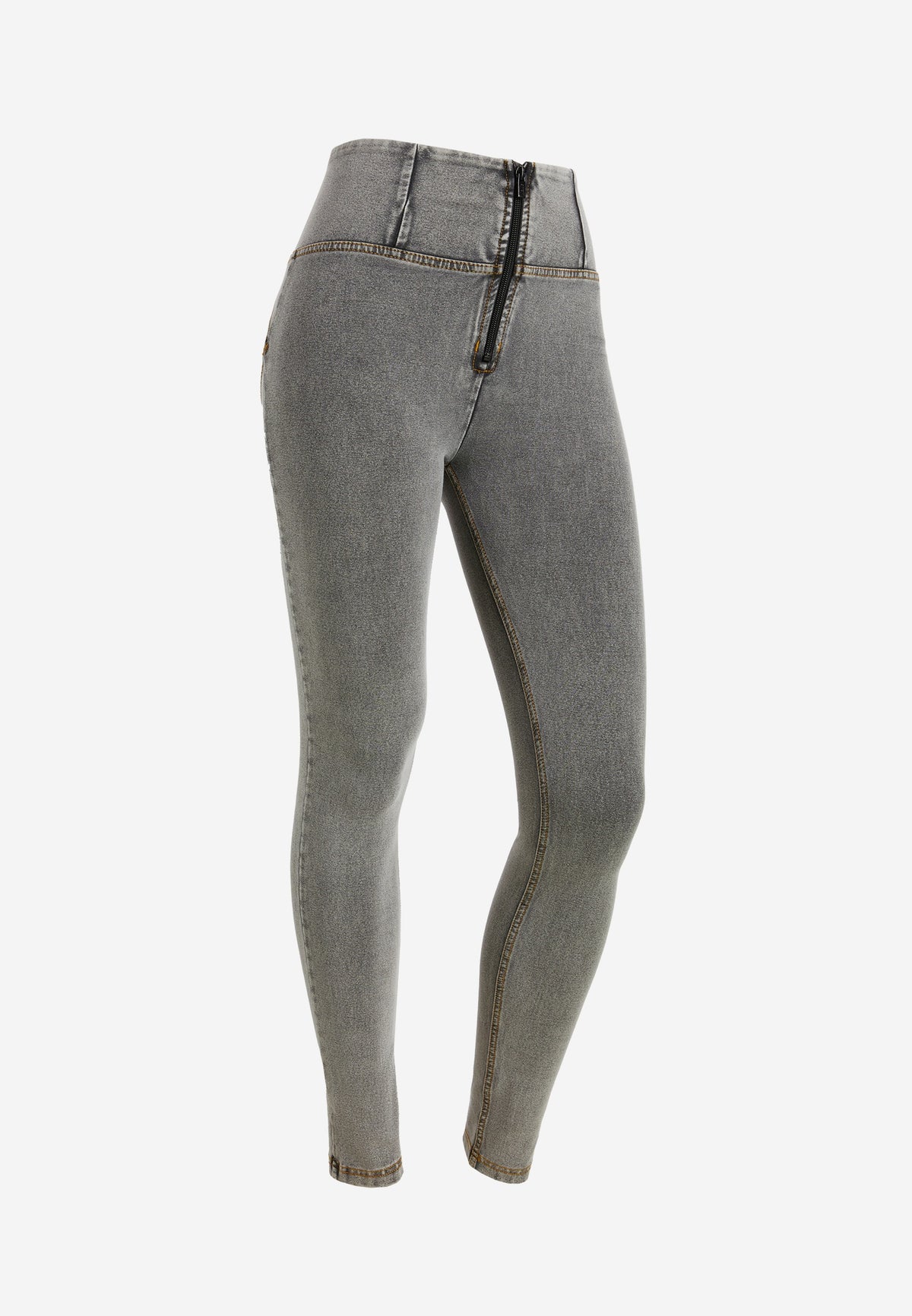 FREDDY WR.UP® Shaping Pants | Gray Jeans - Yellow Seams