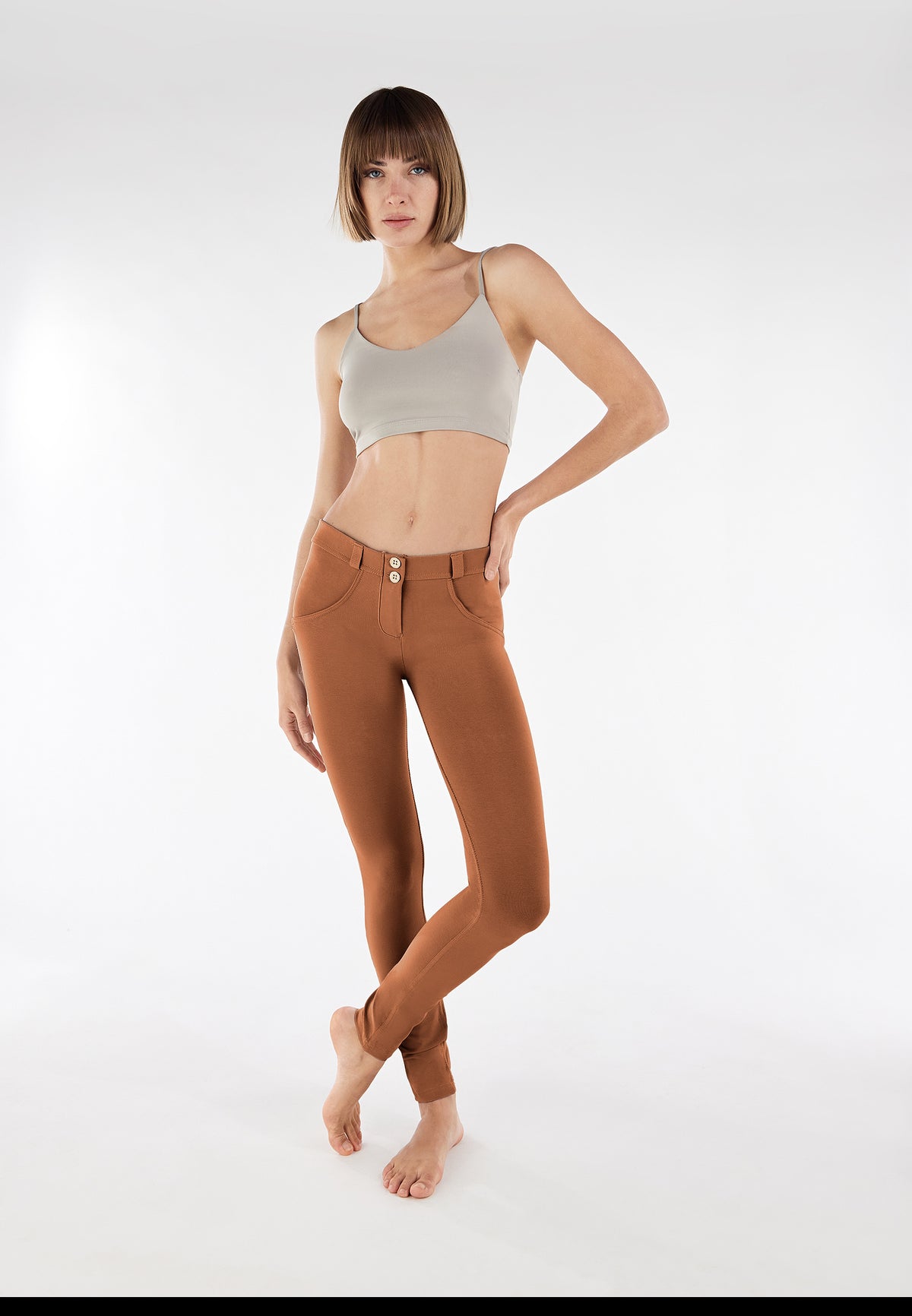 FREDDY Trousers | Russet | WRUP1RC001ORGM110-