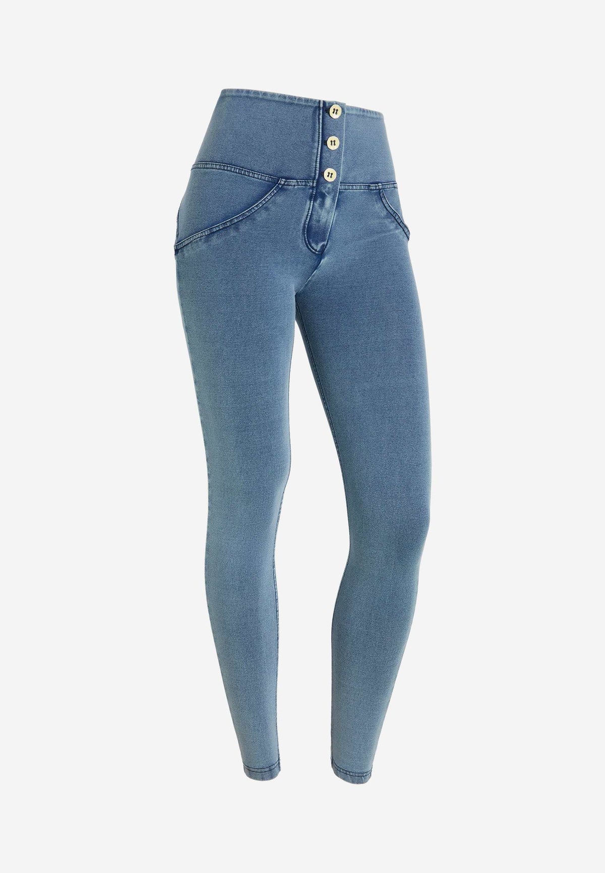 FREDDY WR.UP® Push-Up-Pants | Denim Blu Medio-Blue Seams | WRUP2BHC002ORGJ108B