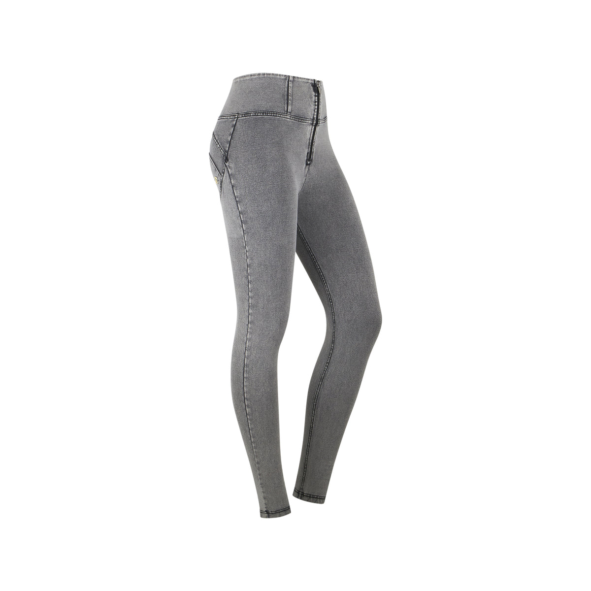FREDDY Trousers | Jeans gris clair - Black Seams | WRUP2HC002ORGJ3N-
