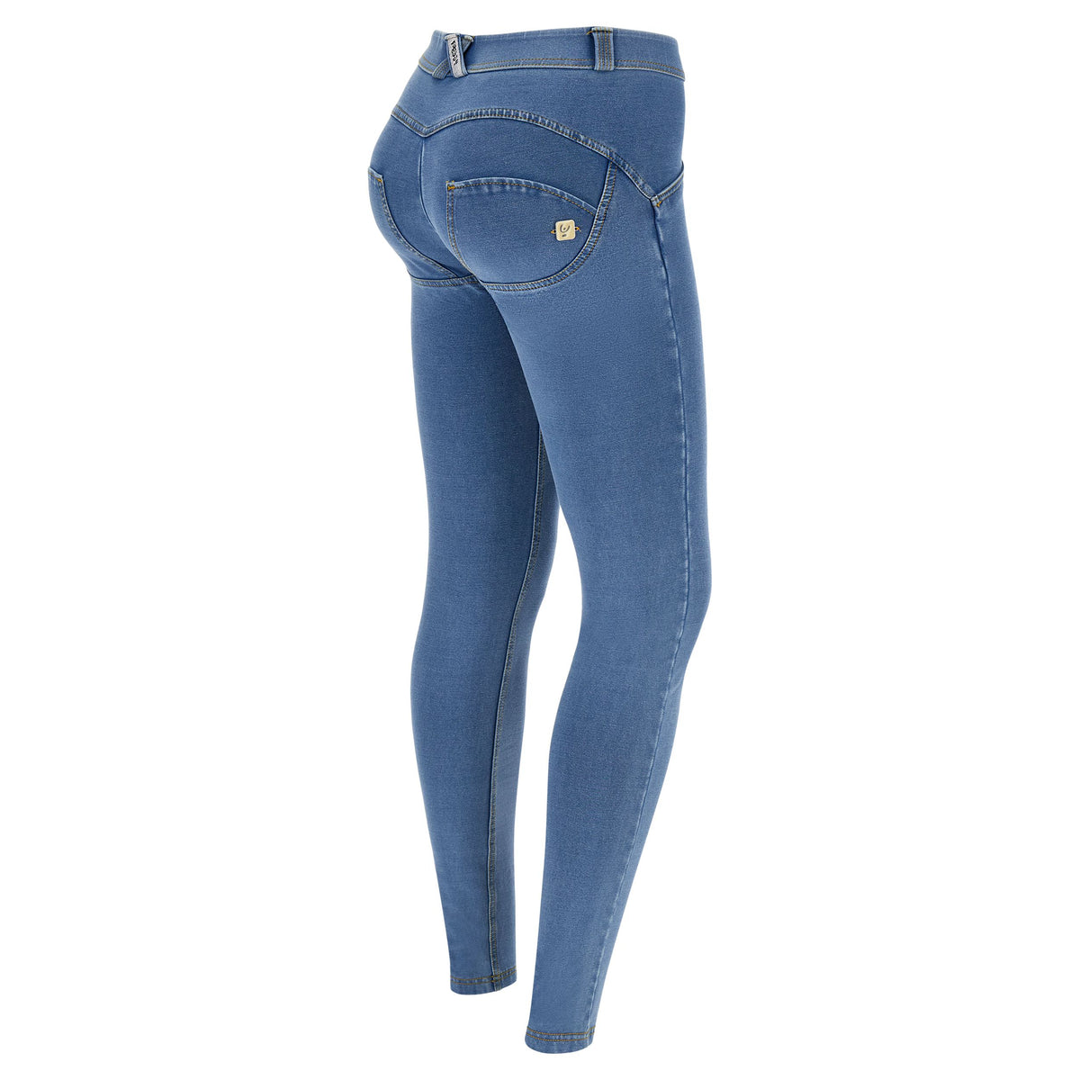 FREDDY WR.UP® Shaping Pants | Light Blue Jeans - Yellow Seams