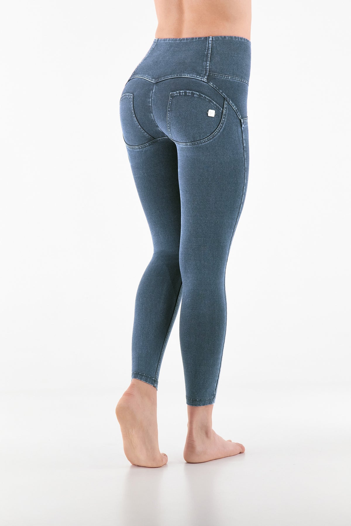 FREDDY WR.UP® Push-Up-Pants 7/8 | Denim Blu Medio-Blue Seams | WRUP4BHC002ORGJ108B-