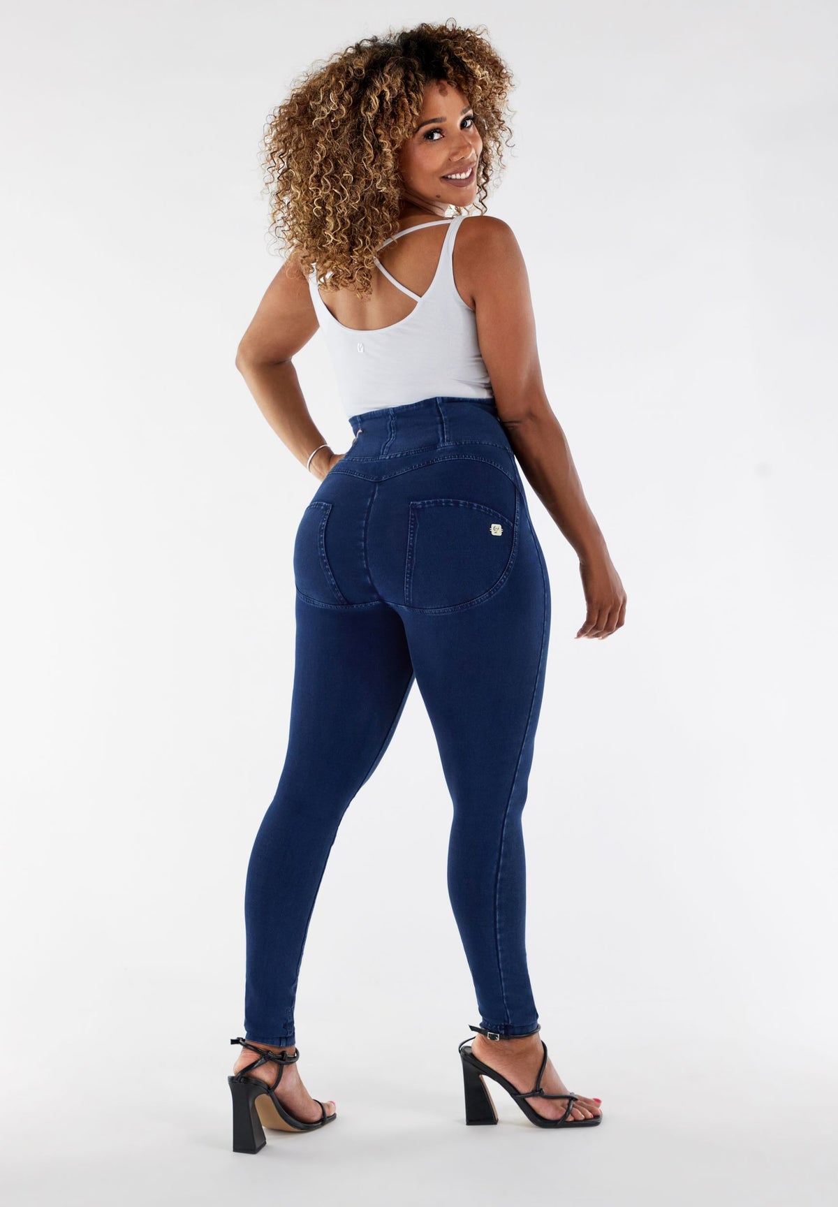 FREDDY WR.UP® Shaping Pants Curvy | Dark Jeans - Dark Seams