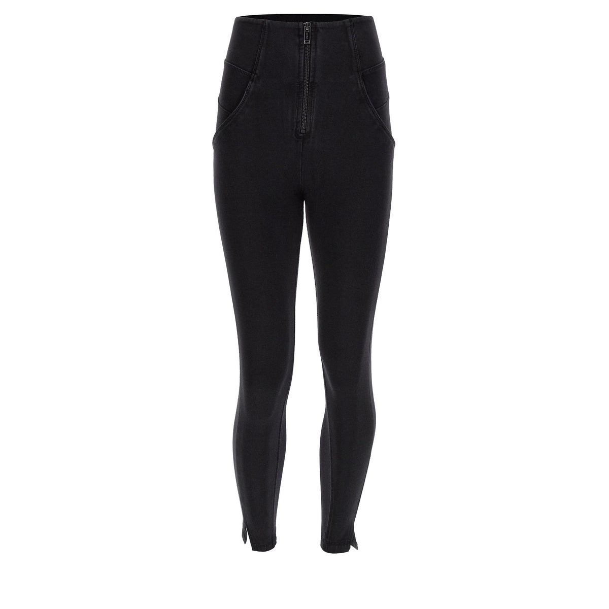 FREDDY WR.UP® Shaping Pants 7/8 | Black Jeans - Black Seams