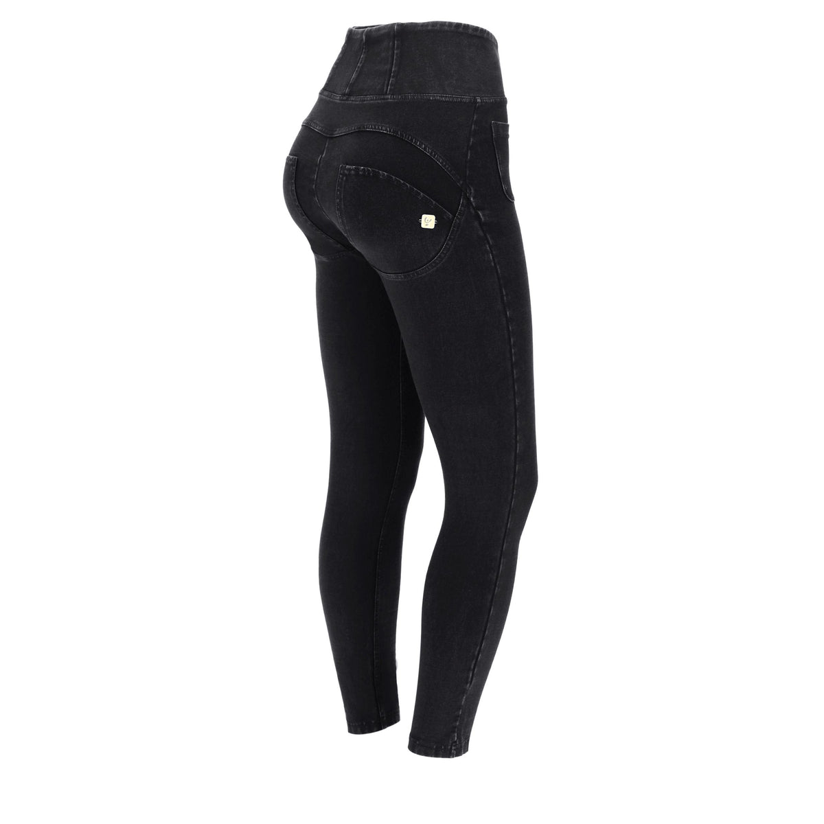 FREDDY WR.UP® Shaping Pants 7/8 | Black Jeans-seams on tone | WRUP4SHS224J7N-