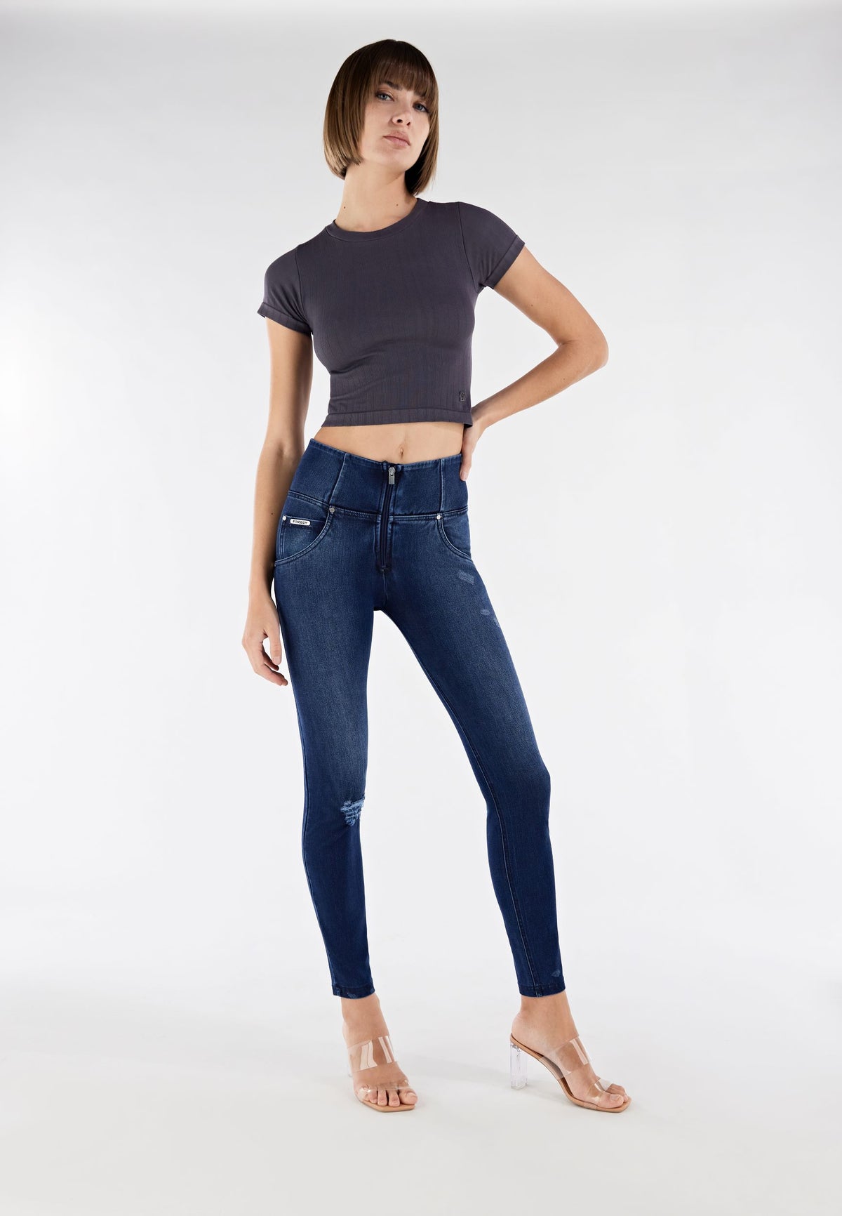 FREDDY WR.UP® SNUG Shaping Pants | Dark Jeans - Dark Seams