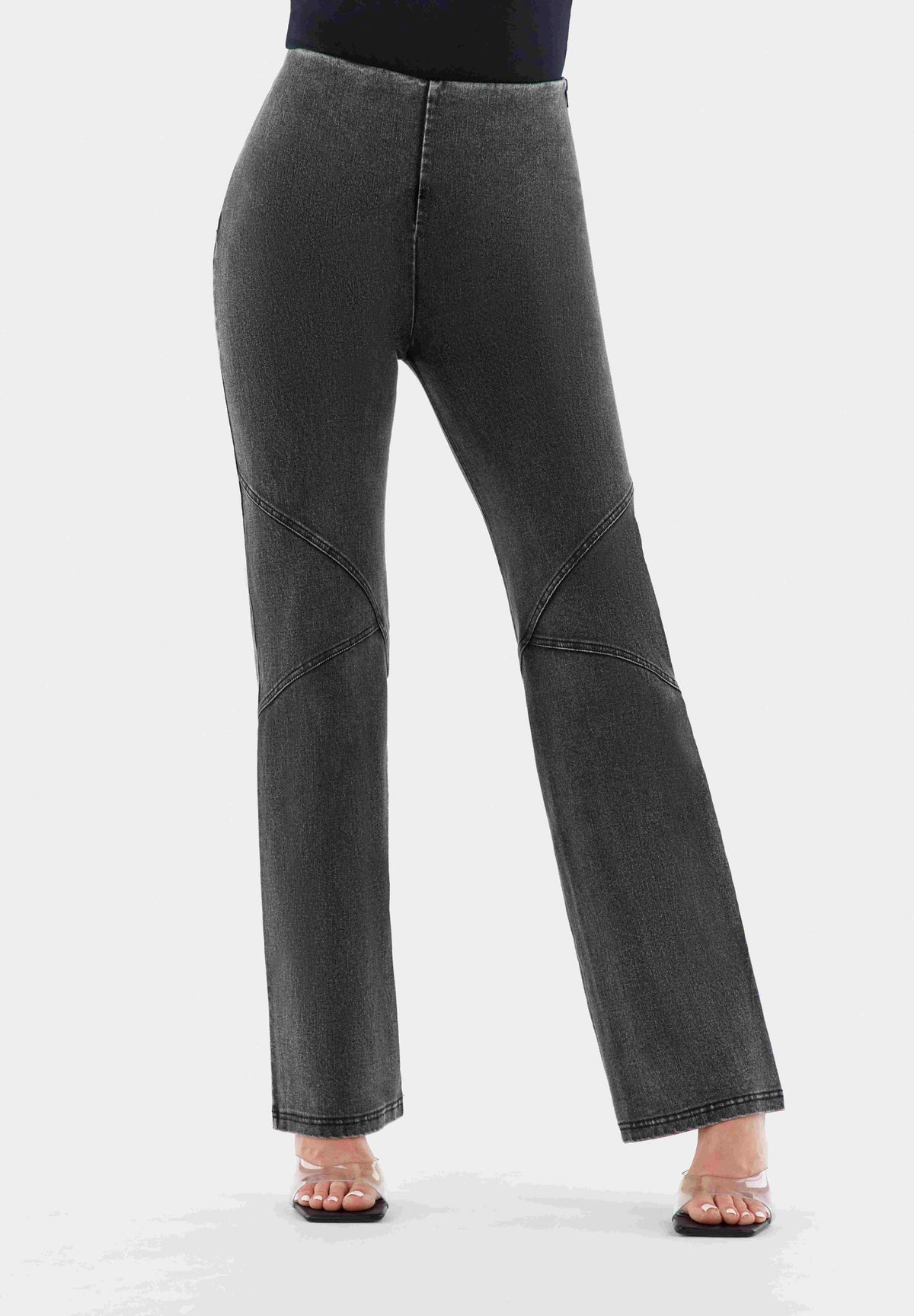 FREDDY WR.UP® SNUG Shaping Pants | Dark Gray Jeans - Black Seams