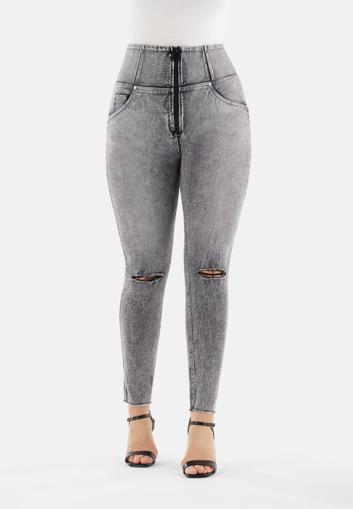 FREDDY WR.UP SNUG Shaping Pants Curvy | Washed Jeans - Gray Seams | WRUPSNUG2HS222NJ20G-