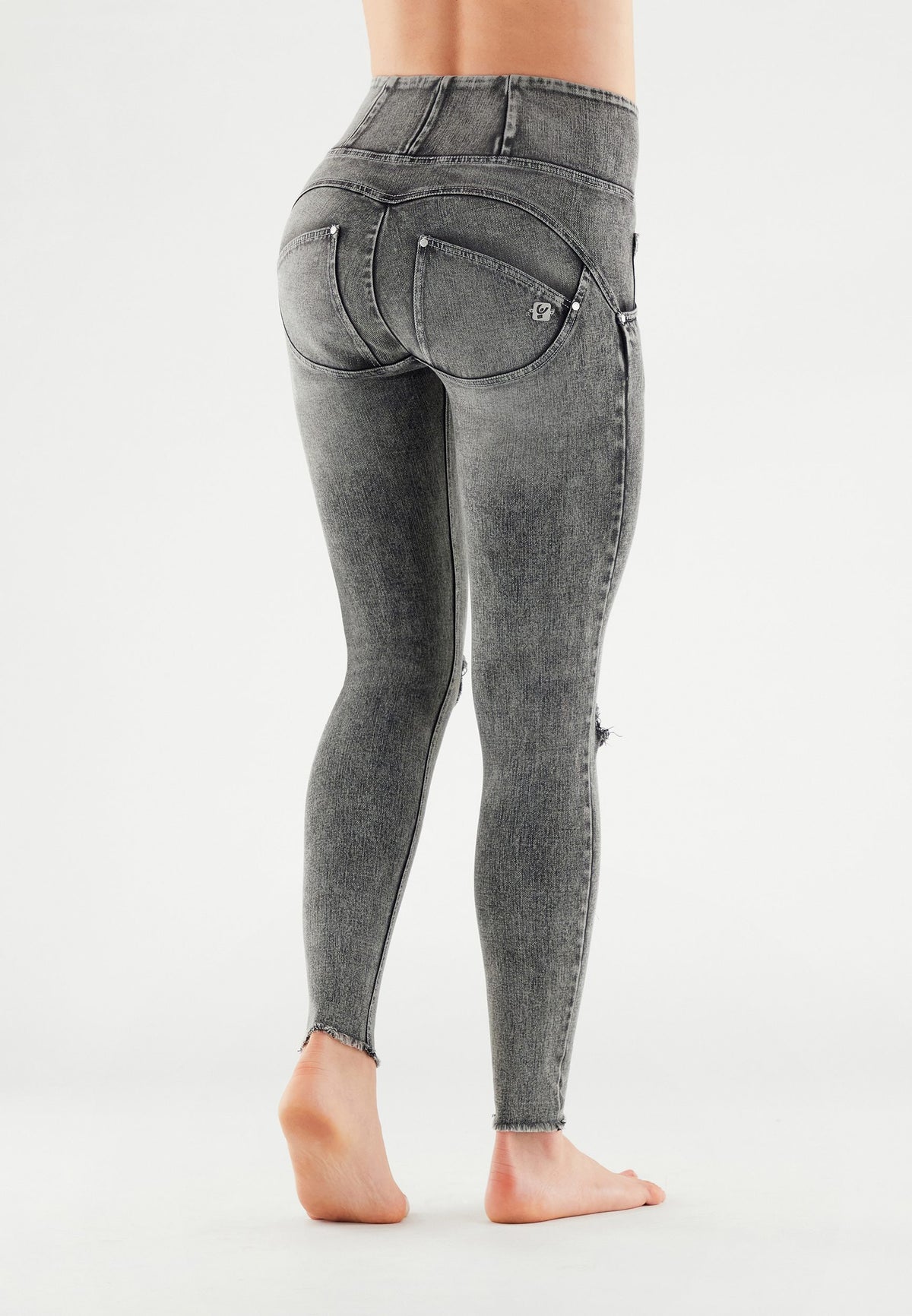 FREDDY WR.UP® SNUG Shaping Pants | Washed Jeans - Gray Seams