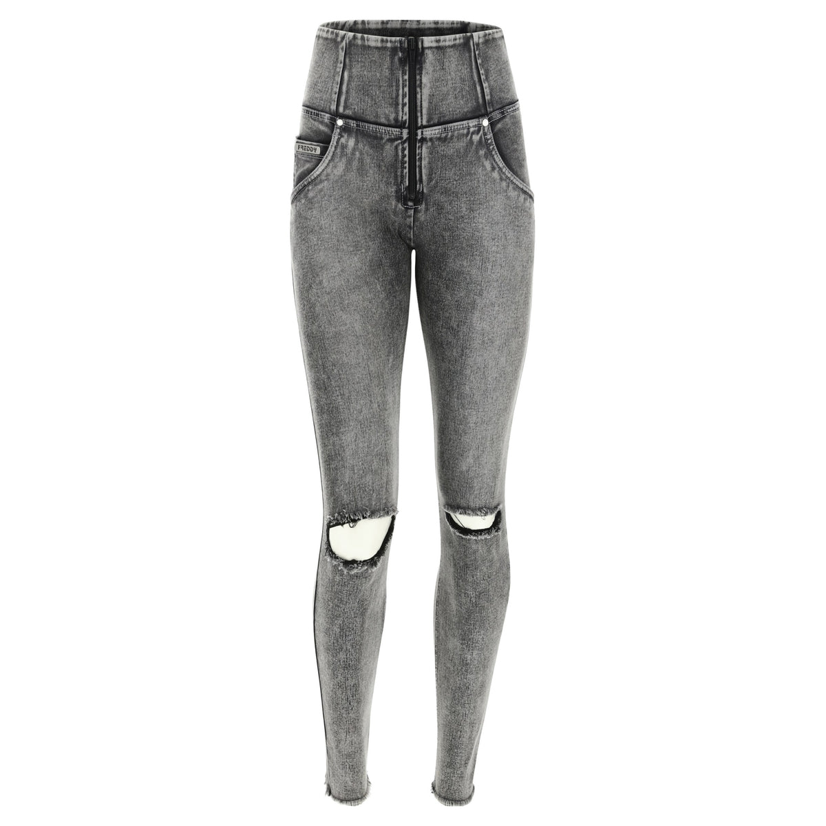 FREDDY WR.UP® SNUG Shaping Pants | Washed Jeans - Gray Seams