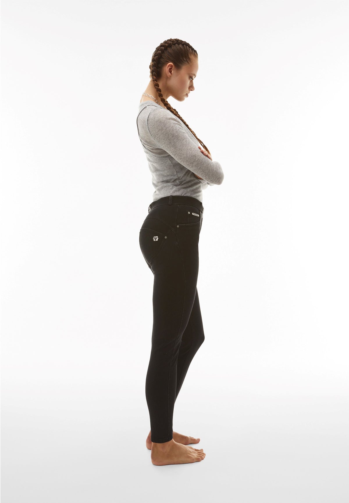 FREDDY WR.UP® SNUG Shaping Pants | Black Jeans - Black Seams