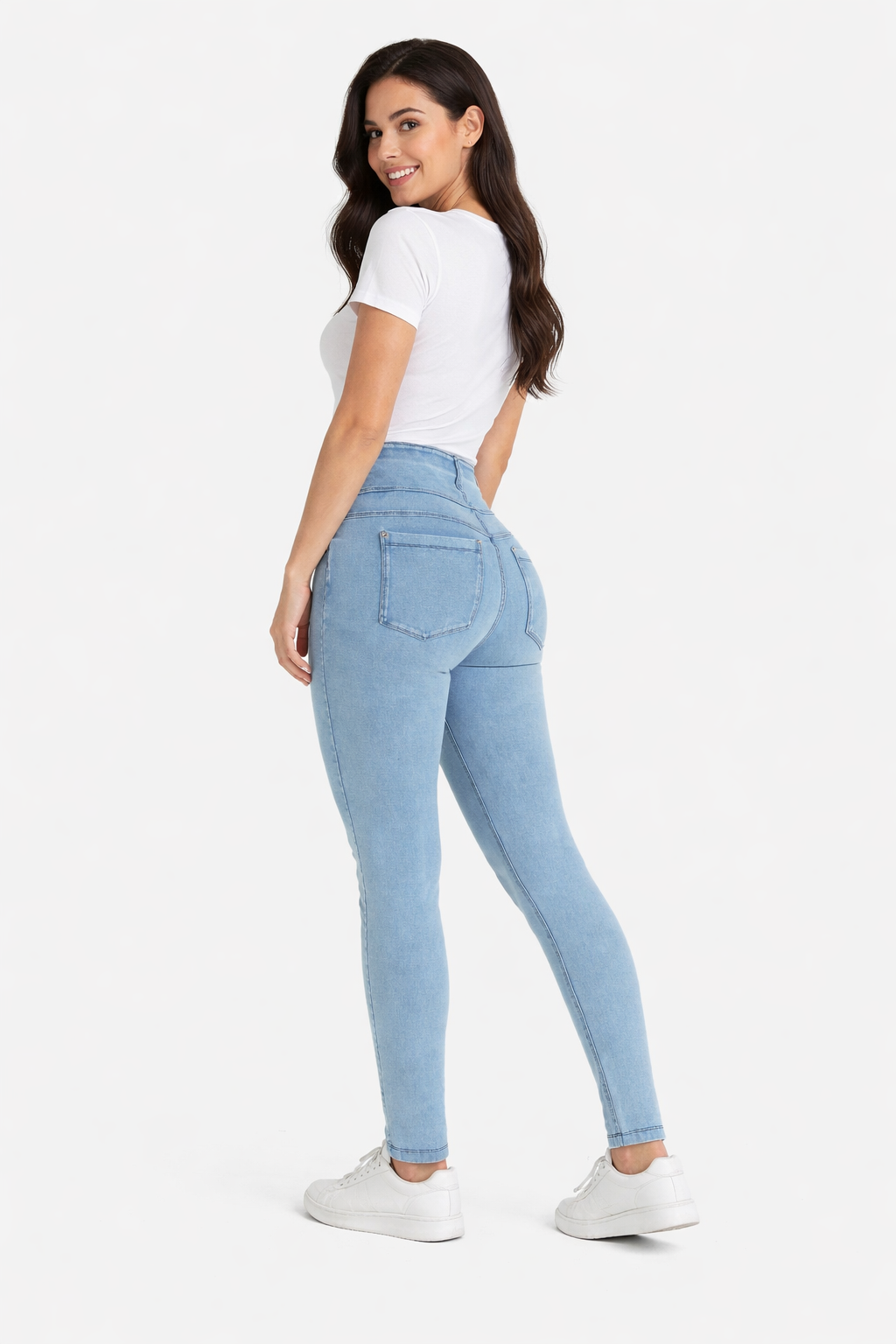 FREDDY N.O.W.® Pants | Light Blue Jeans - Blue Seams | NOW1HC002ORGJ107B