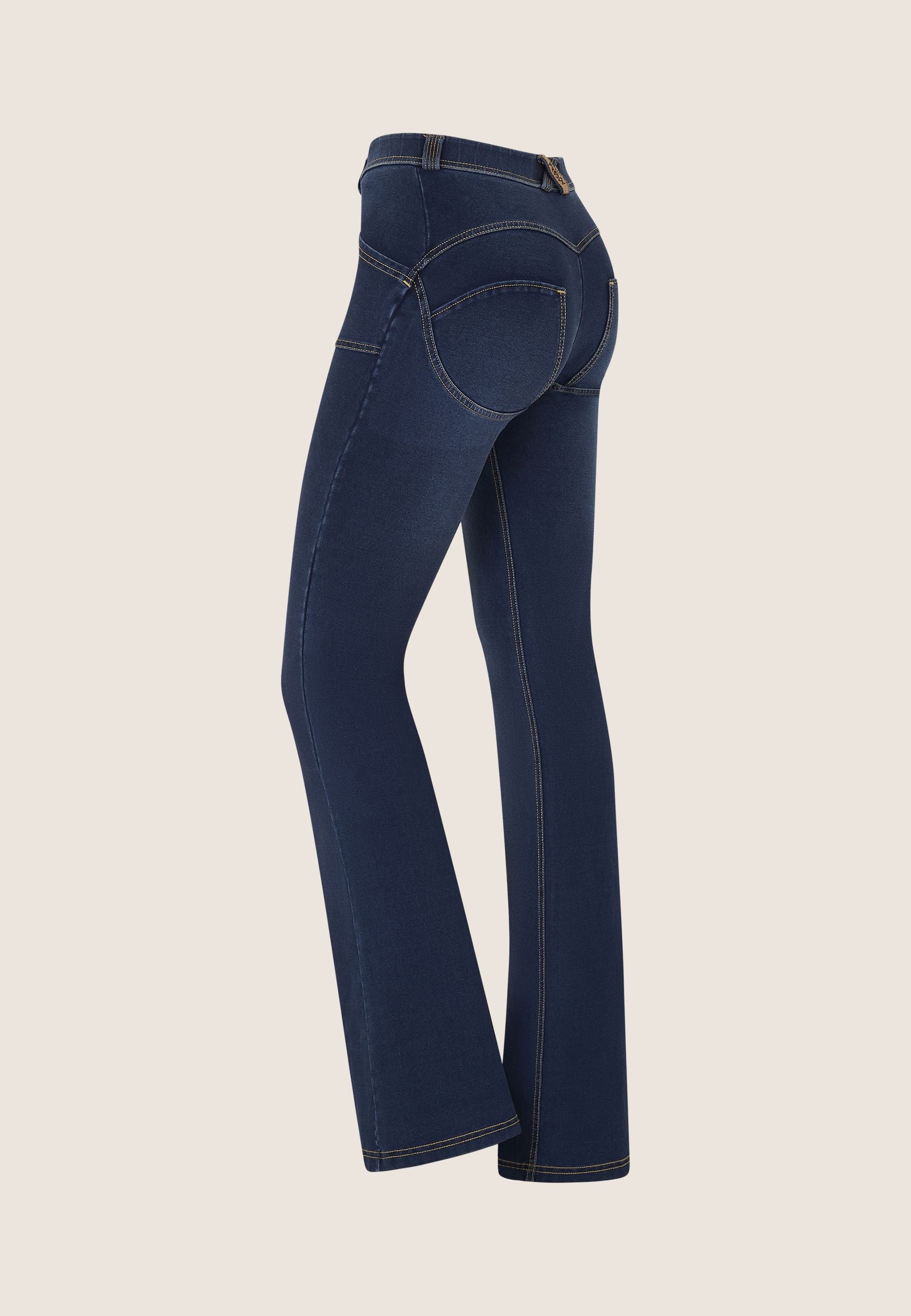 FREDDY Push-up pants Denim Indigo+Beige seams WRUP11RS2506J0Z-