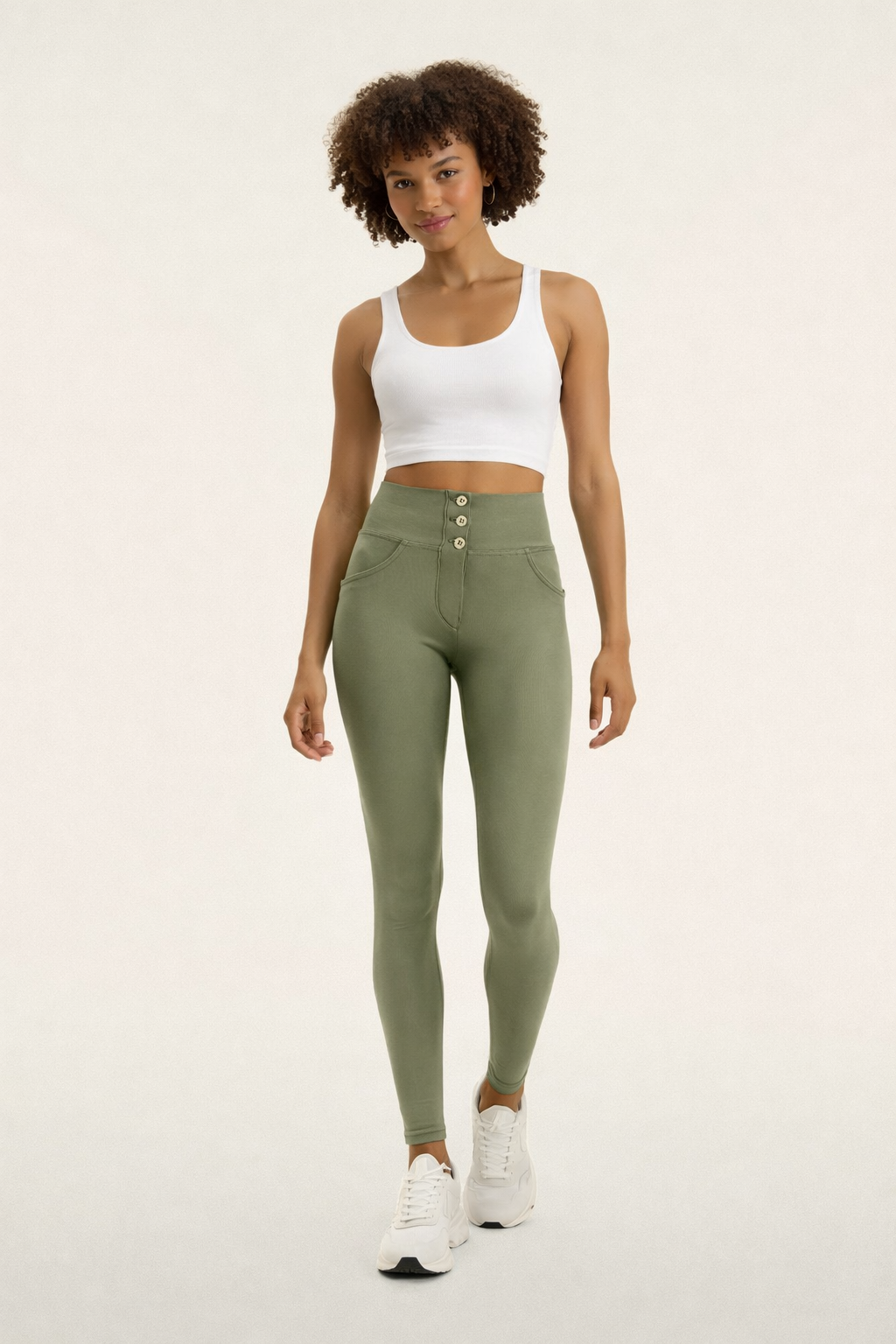 FREDDY WR.UP® Shaping Pants 7/8 | Olive Green | WRUP4HS339V135-