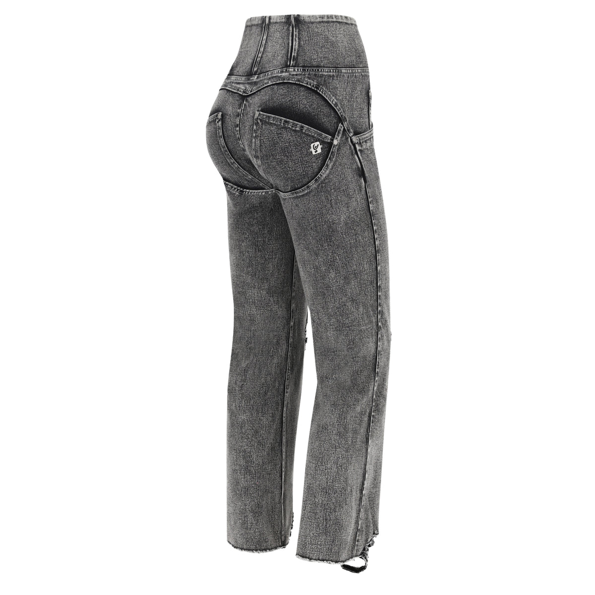 FREDDY WR.UP® SNUG Shaping Pants 7/8 | Washed Jeans - Gray Seams